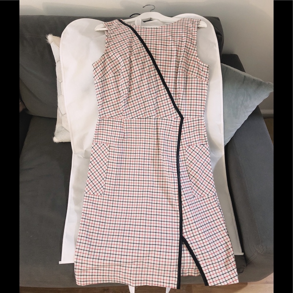 Band of Outsiders cotton dress w leather lining